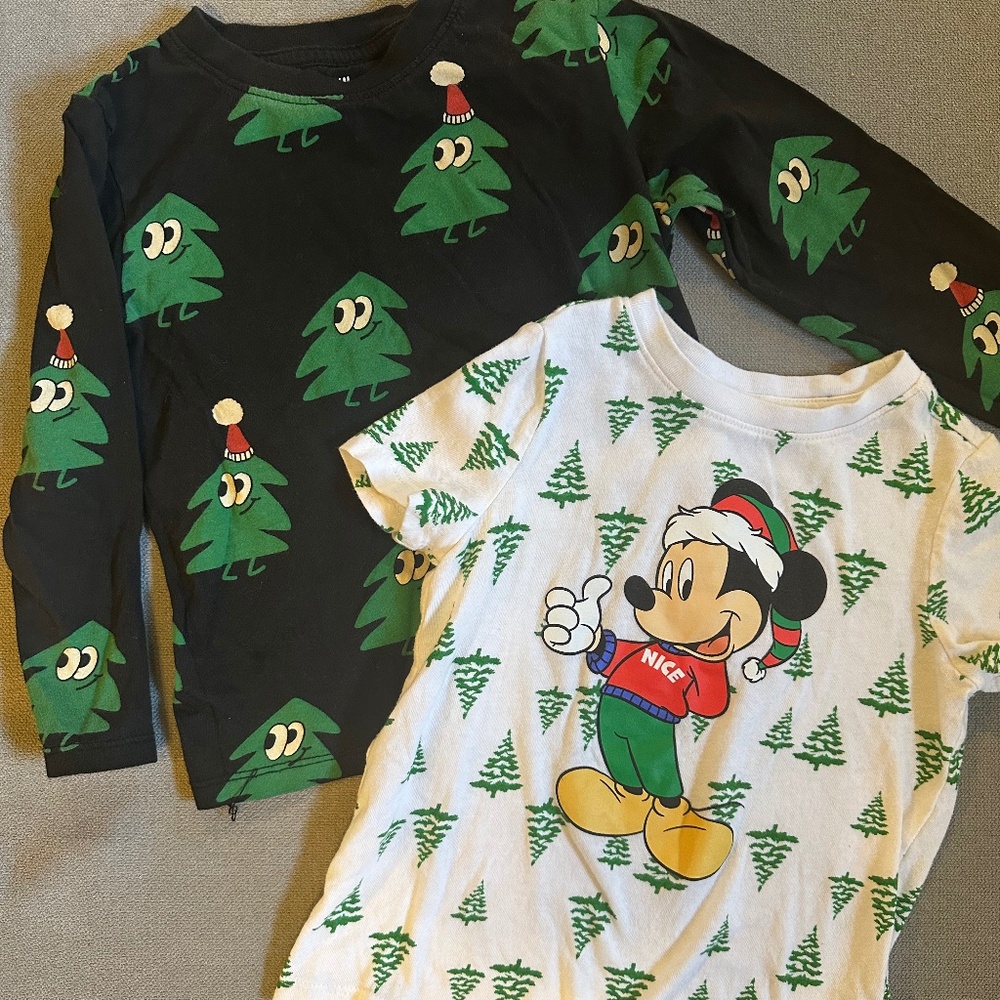 4T Disney Christmas Tees